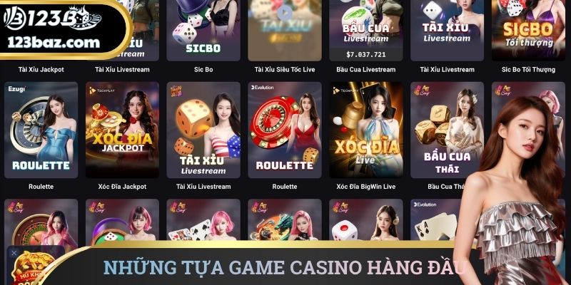 Những tựa game casino hàng đầu